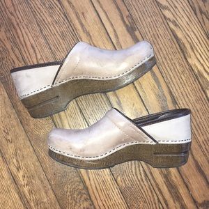 Taupe Dansko Clogs 39